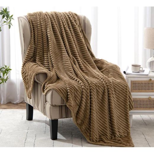 Generic Xim Soft blankets 6by6- brown 