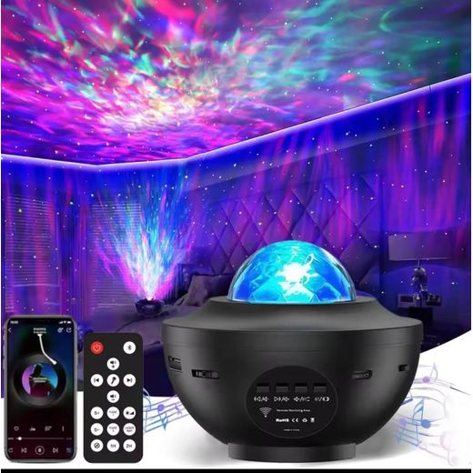 Generic The Sign LED Galaxy Light – Starry Galaxy Projector with Bluetooth Music & USB Ocean Wave Lamp