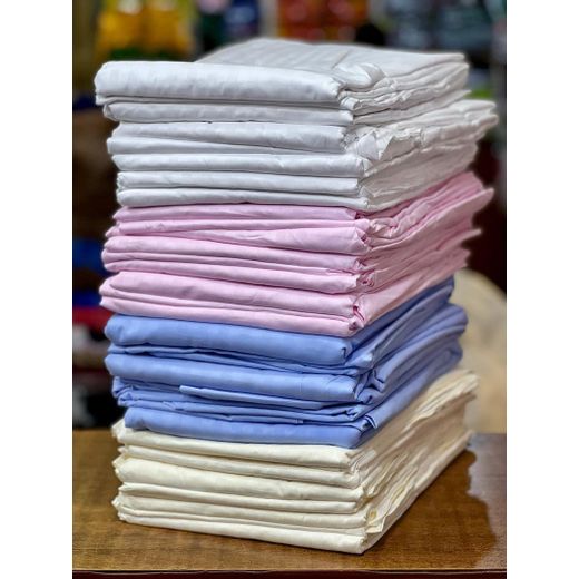 4x6, 4pcs Egyptian cotton bedsheets( 2 bedsheets &2 pillow cases) - Multicolour 