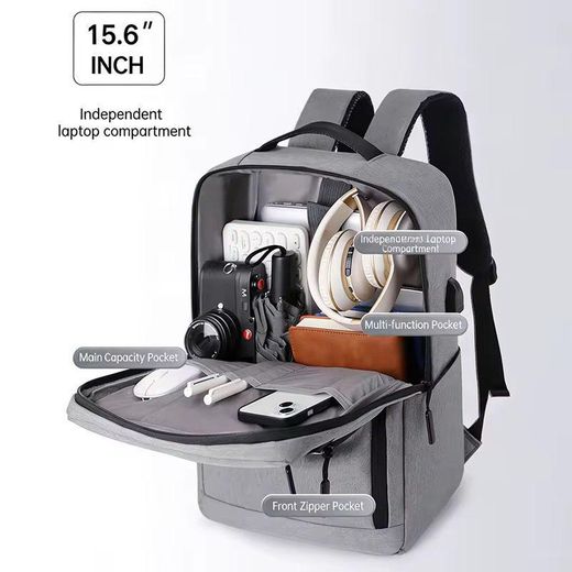 Generic Large Travel Backpack 15.6 Inch Laptop Backpack for Men Women, Big Carry on Backpack Travel Business Office Work School Bag Expandable Luggage Suitcase Rucksack Casual Daypack with USB Charging Port for Weekender Business Hiking - image 3
