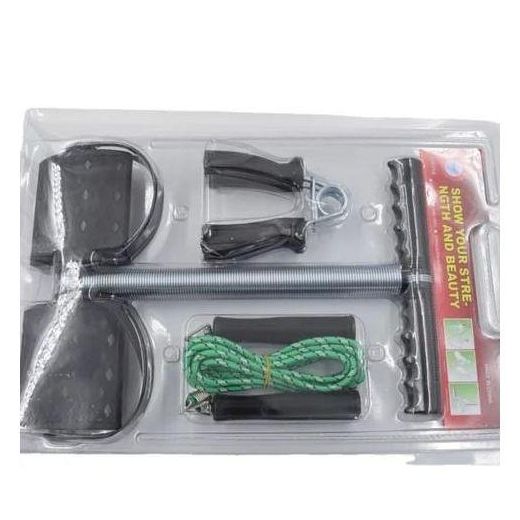 Generic 3 In 1 Exercise Body Fitness Tummy Trimmer With Rope Hand Grip And Trimmer-Multicolour - image 2