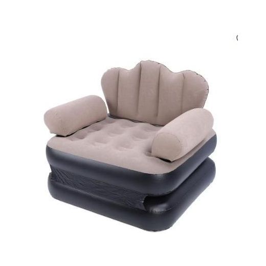 Inflatable sofa armchair reclining bed with backrest armrests daybed