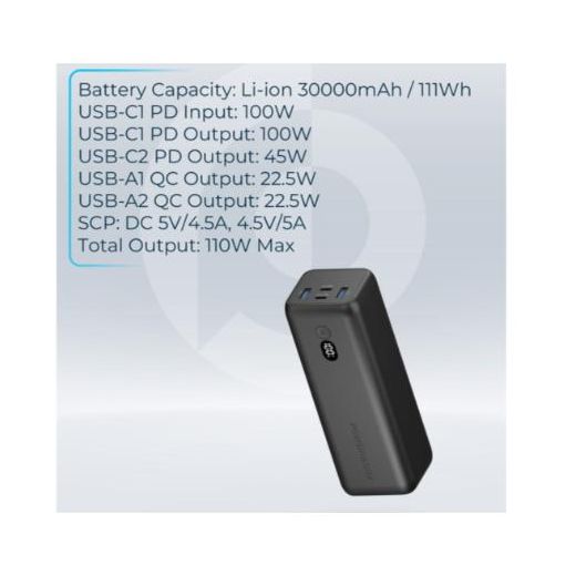 Powerology 30,000mAh 100W PD Power Bank – High-Capacity Fast Charging Portable Charger - image 2