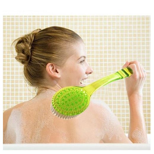 Generic Long Handled Scrubbing Brush - Green - image 2