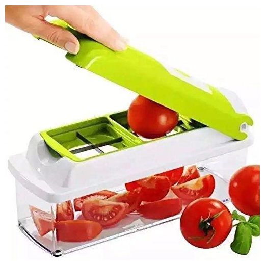 Generic 14 in 1 Slicer Dicer With Vegetable And Fruit Chopper And Multi Cutter For Vegetables And Fruit Peeler, Chopper With Storage Container Grating Mandolin - image 2