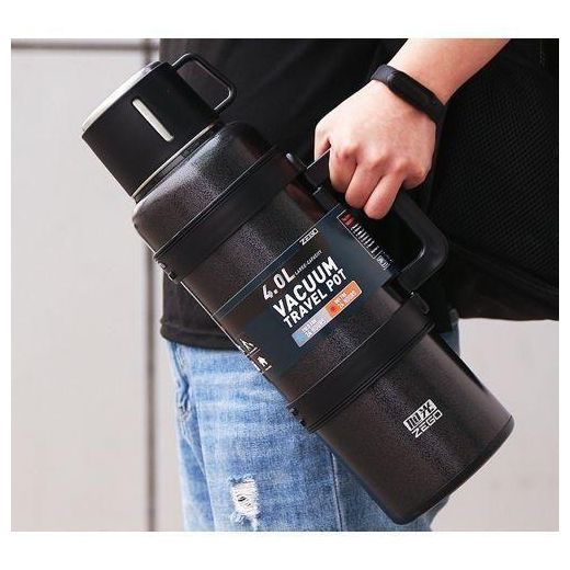 Generic Hot & Cold Stainless Steel Vaccum Insulated 4L, 72 Hour Flask- Multicolours. - image 3