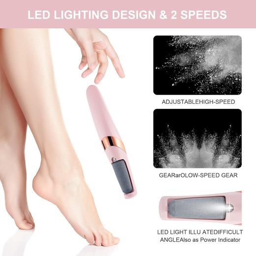 Flawless Electric Foot Grinder Roller Pedicure Tool Rechargeable Foot Care Tool Exfoliating Scrub To Remove Dead Skin Pedicure Tool - image 2