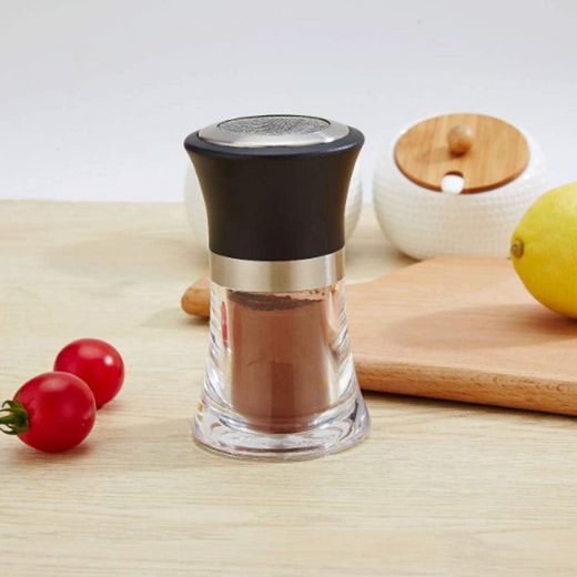 Generic Acrylic Seasoning Jar,Stainless Steel Salt Shaker Pepper Pot Bottle Dredge Shaker Sugar Spice Dispenser For Home Kitchen Bbq Use- Multicolor - image 3