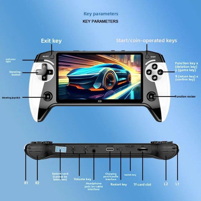 Shop 150000 Plus Inbuilt Games X9 HD 5.5-inch Handheld Game