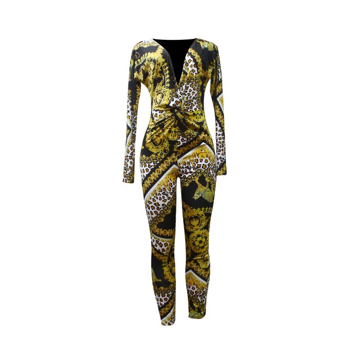 Shop Women's Casual Jumpsuit Gold,Black Jumia Uganda