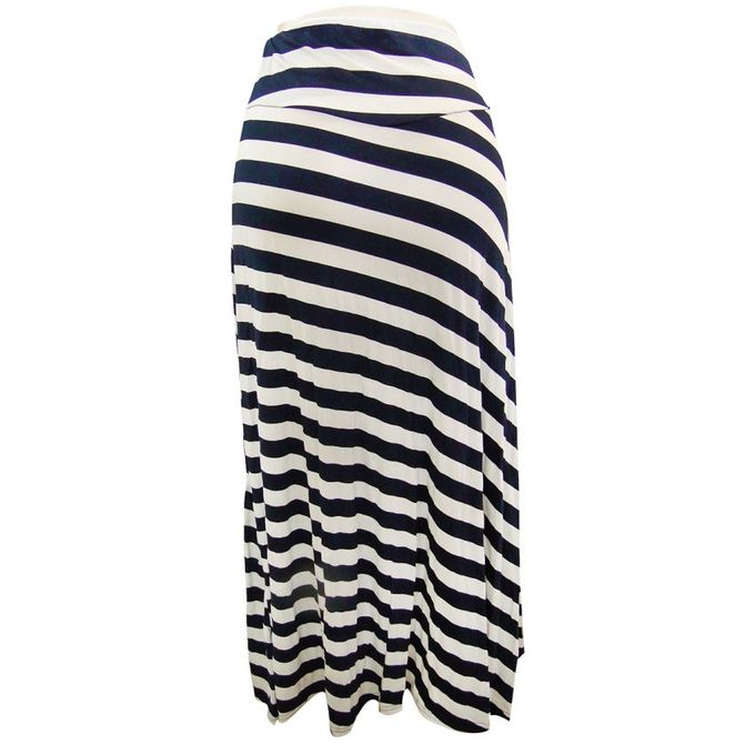 Shop Generic Striped Designer Women's Skirt - White, Navy Blue | Jumia ...