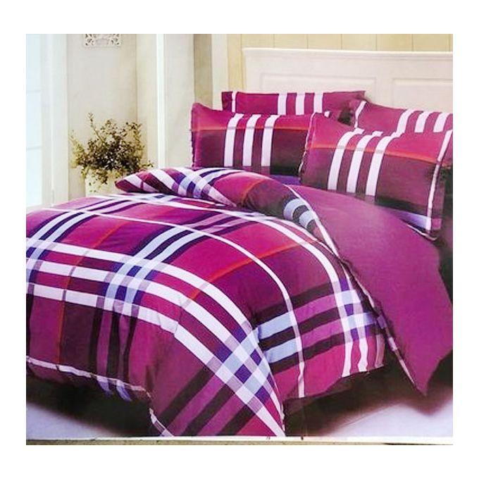 Shop 6*6 Duvet Set With 1 Bedsheet & 2 Pillowcases Purple Jumia Uganda