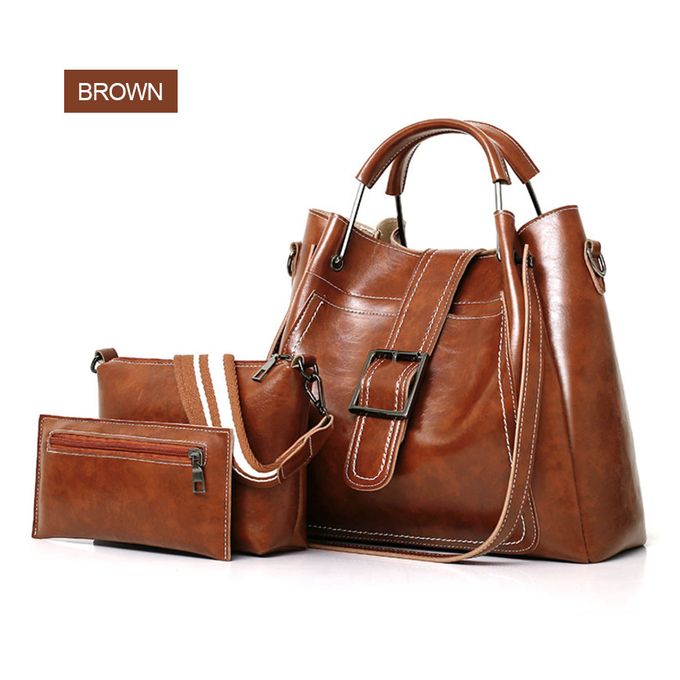 Shop Handbags Set for Women 3 in 1 Bags Crossbody Bags Shoulder Bag ...