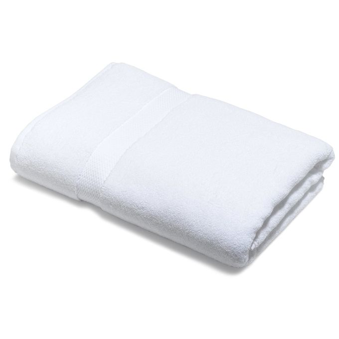 white cotton towels