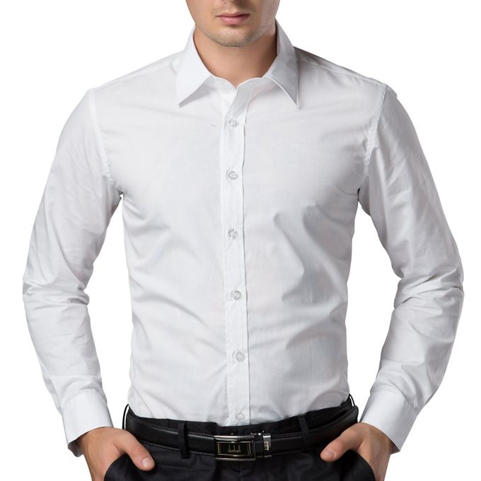 Shop Men's Office Shirt - White | Jumia Uganda