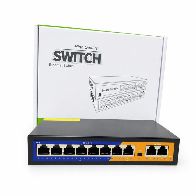 10-Port Poe Switch (8 Poe + 2 Uplink) – CCTV / Access Points
