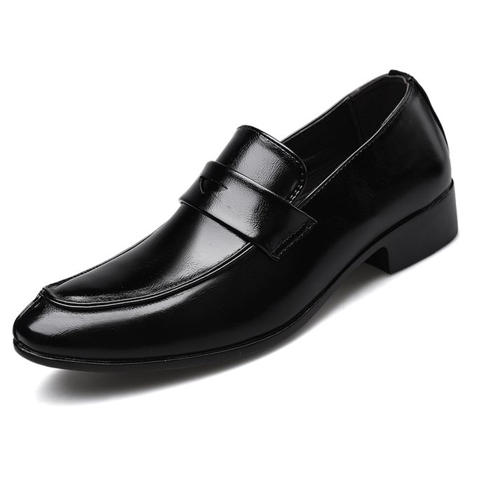 Shop Men Formal Shoes Business Office Wedding Moccasins (Black) | Jumia ...