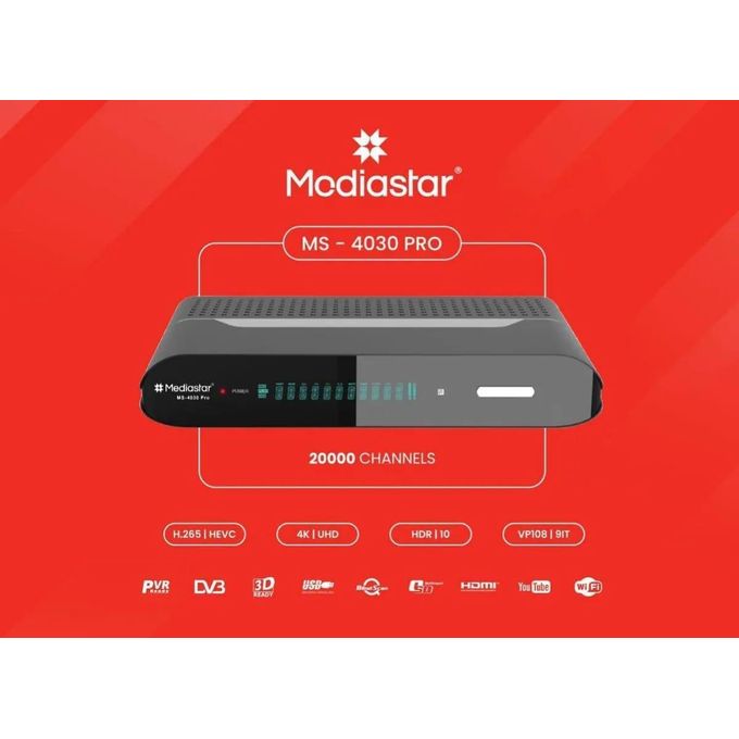 Shop MS - 4030 Pro 4K Digital Satellite Receiver- Black