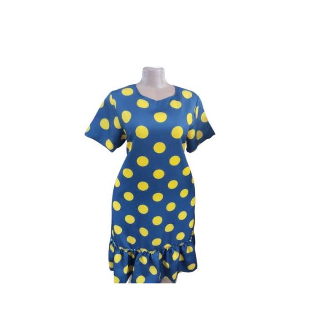 blue dress with yellow polka dots Joseph Blue And Yellow Polkadot Maxi Dress  StyleSwap