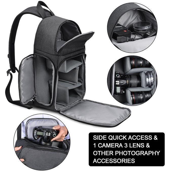 Shop Multi functional Camera Bag Waterproof DSLR Photo Bag For Canon ...
