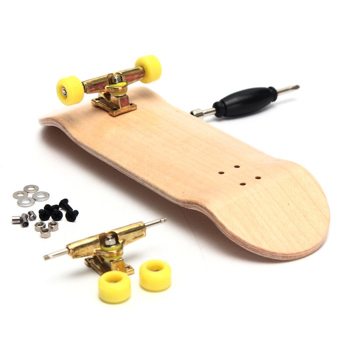 Shop Basic Complete Wooden Fingerboard Finger Scooter with Bearing Grit ...