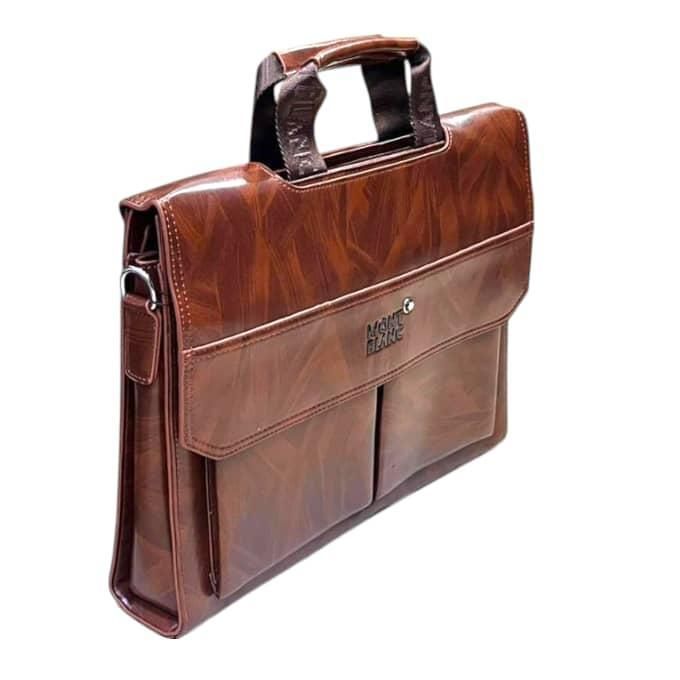 Shop Leather Briefcase for Men Attache Case with Lock 14 Inch