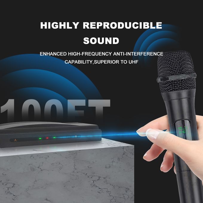Shop VHF Dynamic Wireless Microphones Family Karaoke Outdoor Audio