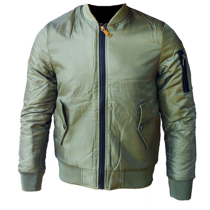 Shop Men's Bomber Jacket - Army Green | Jumia Uganda
