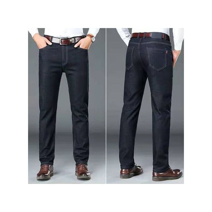 Shop Men's Casual Straight Jeans Trouser - Black | Jumia Uganda
