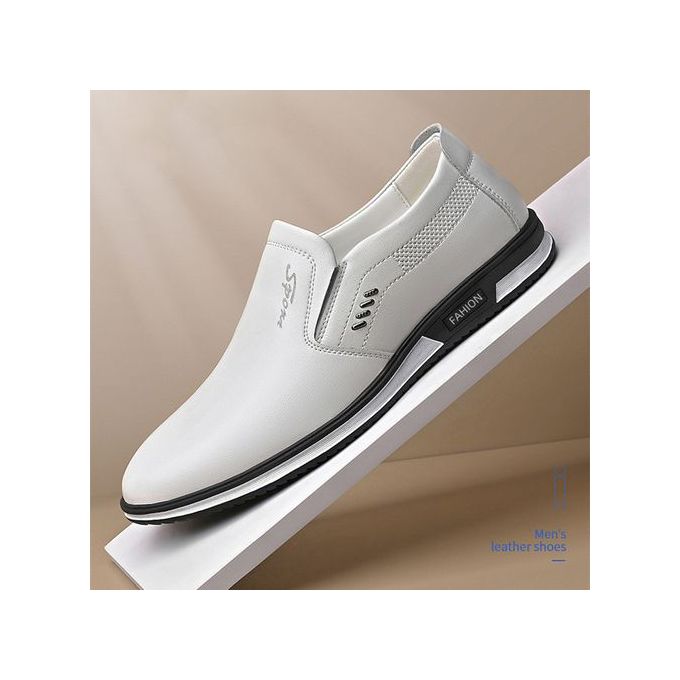 White leather brogues store