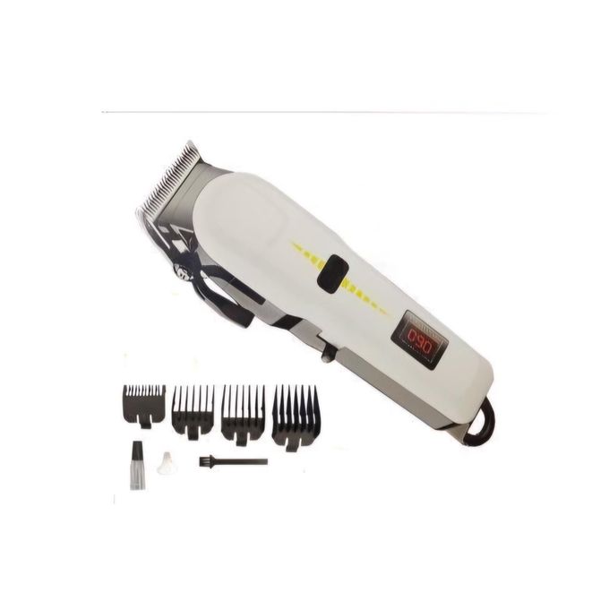 Shop Rechargeable Hair Clipper Machine Shaver- Black, White