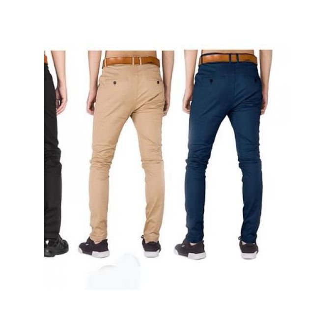 Shop 4 Pack of Men's Khaki Stretcher Trousers - Multicolor | Jumia Uganda