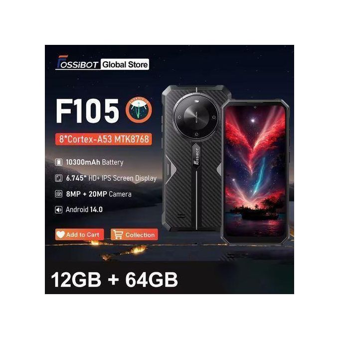 Shop F105 Rugged Waterproof Smartphone Android 10300mAh