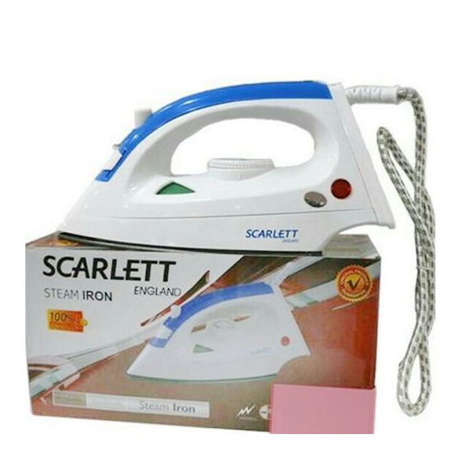 Shop Scarlett Scarlett Steam & Dry Flat Iron -White,Blue | Jumia Egypt