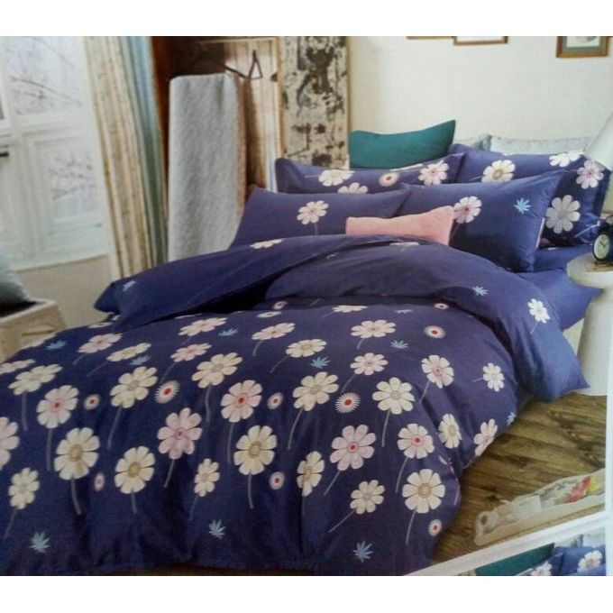 Shop Home Fashion Floral Duvet Cover With 1 Bedsheet And 4 Pillow