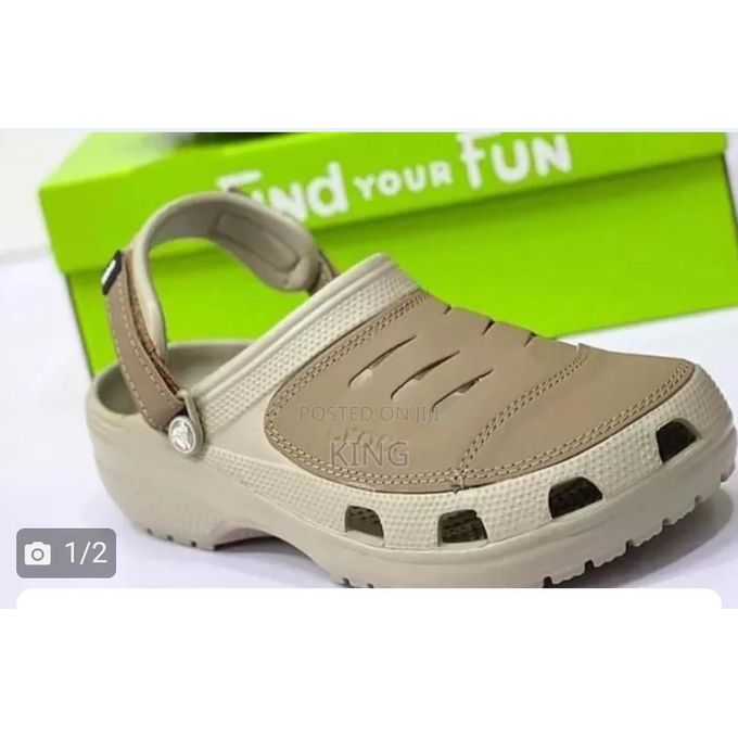Shop Dark Brown, Cream, Black Floral Crocs ShoesSize 10