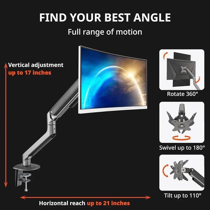 Shop Single Monitor Mount, Holds Screens up to 32 Inches