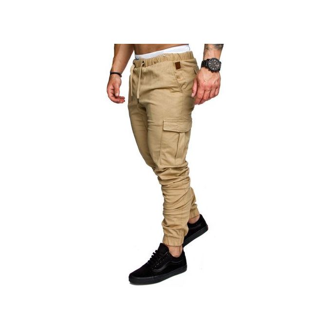 Shop Mens Trousers Casual Trendy Sport Pants Combat Jogger Chinos