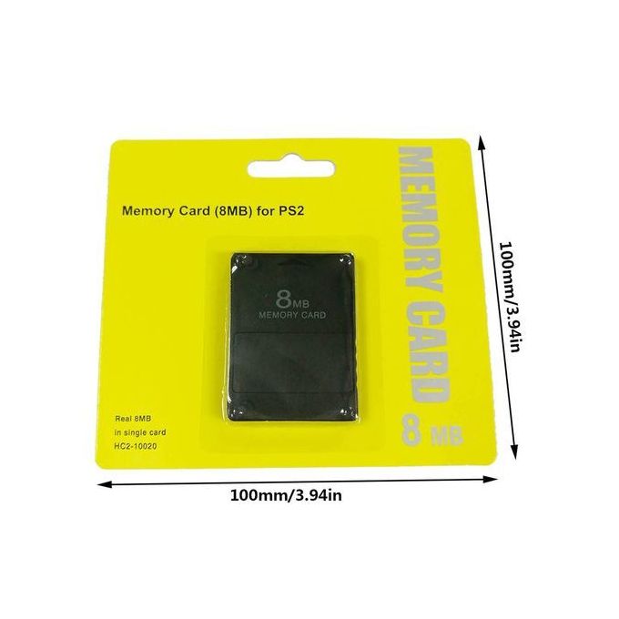 yellow ps2 memory card