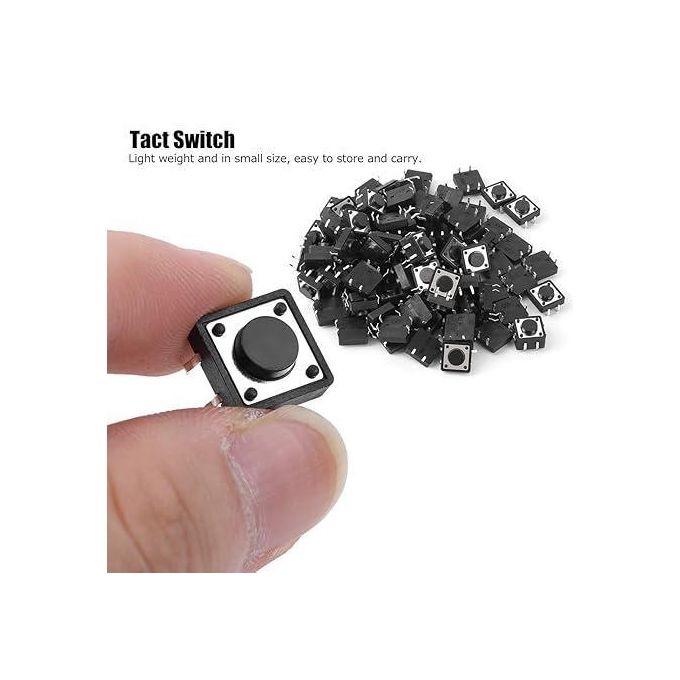Shop Tactile Push Button Switch - ( Pack of 10 ) 12 x 12 x