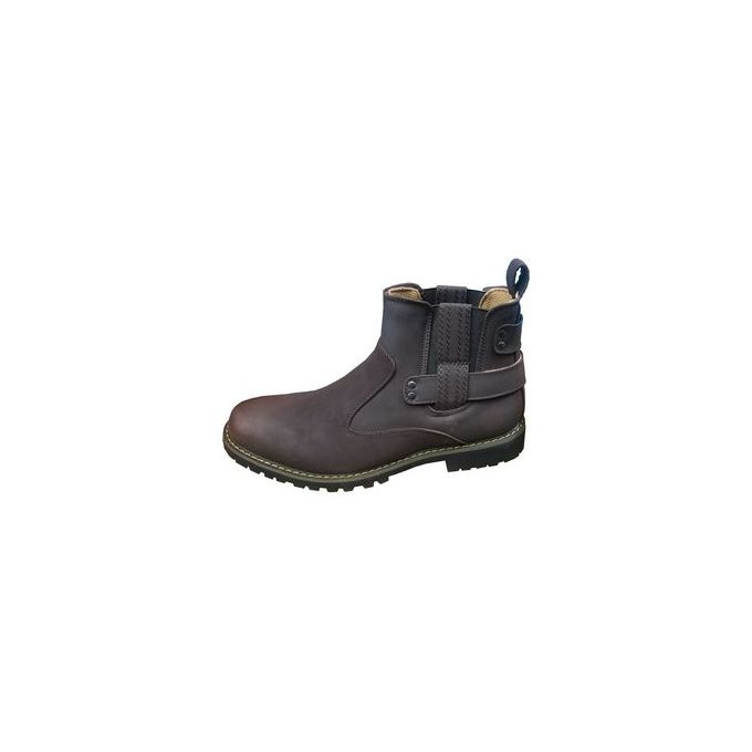 men faux leather boots