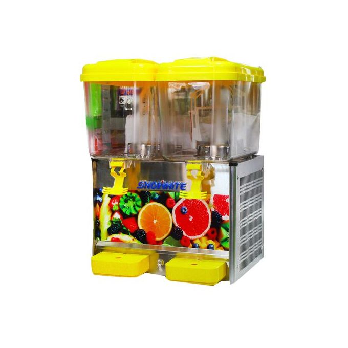 Shop Generic Juice Dispenser Plus Cooler Double Yellow Silver