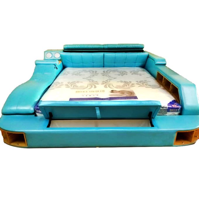 Shop Luxurious King Sized Smart Bed With A Mattress Blue Jumia Uganda