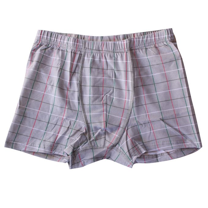 Shop Plaid Boxer Shorts - Grey | Jumia Uganda