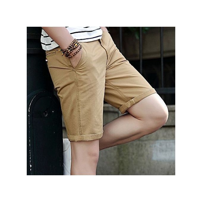 Shop Men's Casual Khaki Shorts Brown Jumia Uganda