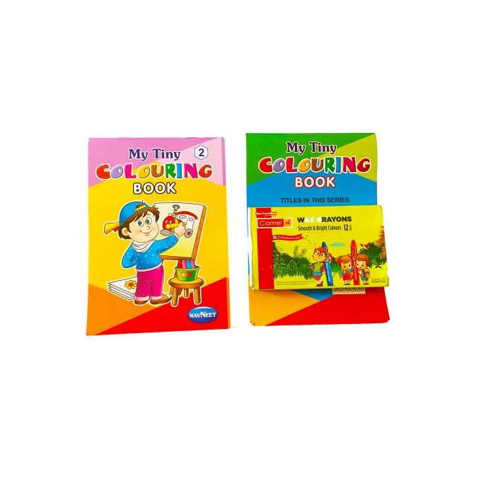 Shop Kids Tiny Coloring Books And Crayons 3 Pack Jumia Uganda