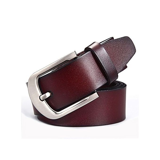 Shop 2 Pack of Men's Faux Leather Belts - Black,Brown. Design and ...