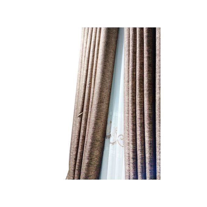 Shop 2*2.5 Indoor Curtains Coffee Brown Jumia Uganda