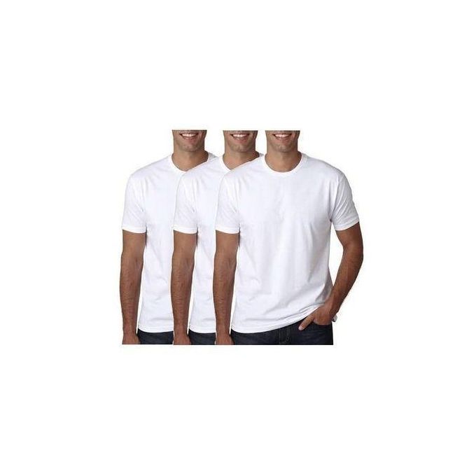 Shop 3 Pack Men's Under T-Shirts - White