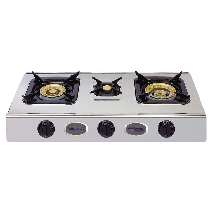 Shop SGB03SS Super General Table Top Gas Cooker Sliver Jumia Uganda